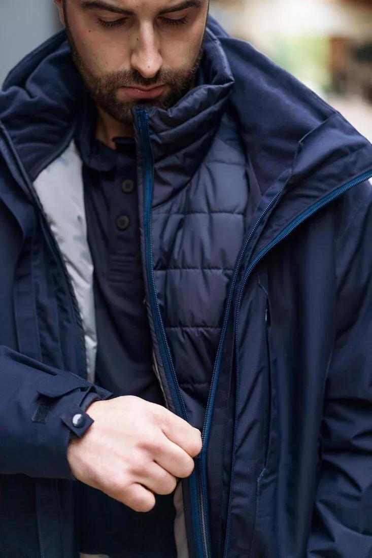 Men's Horse Riding Light Padded Jacket - Blue Black/Dark Blue, asphalt blue, , large image number 2