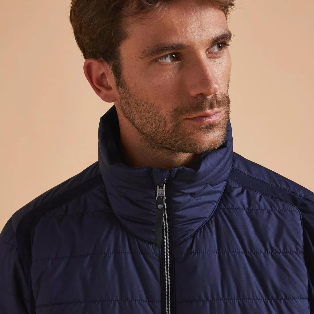Men's Horse Riding Light Padded Jacket - Blue Black/Dark Blue, asphalt blue, , large image number 8