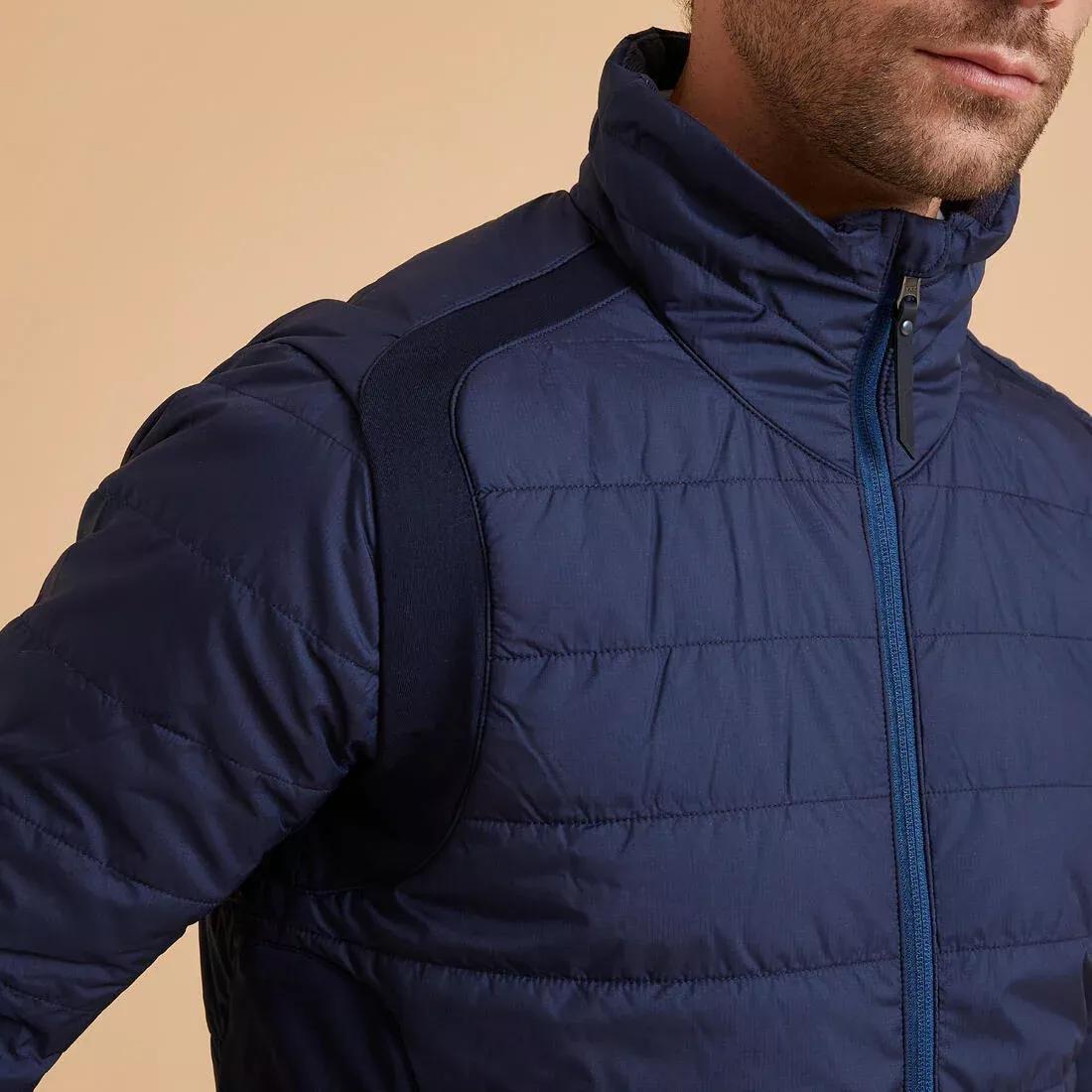Men's Horse Riding Light Padded Jacket - Blue Black/Dark Blue, asphalt blue, , large image number 10