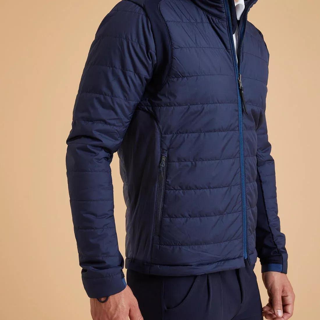Men's Horse Riding Light Padded Jacket - Blue Black/Dark Blue, asphalt blue, , large image number 11