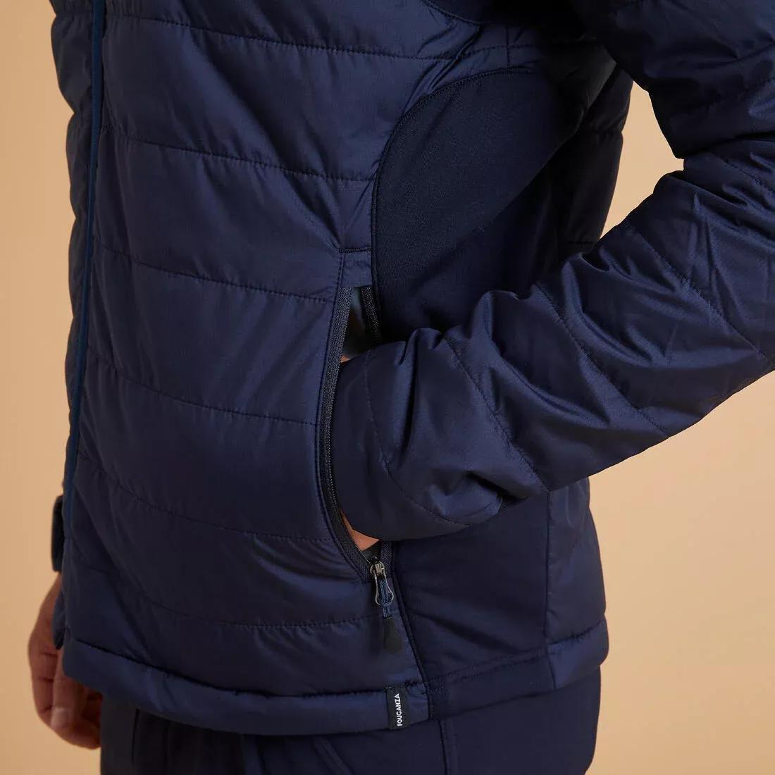 Men's Horse Riding Light Padded Jacket - Blue Black/Dark Blue, asphalt blue, , large image number 12
