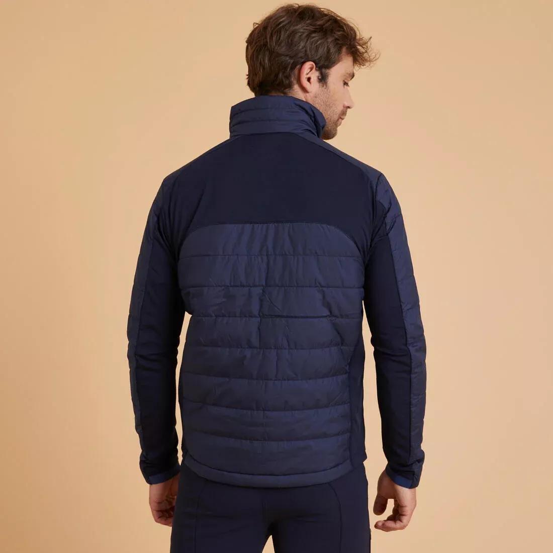 Men's Horse Riding Light Padded Jacket - Blue Black/Dark Blue, asphalt blue, , large image number 14