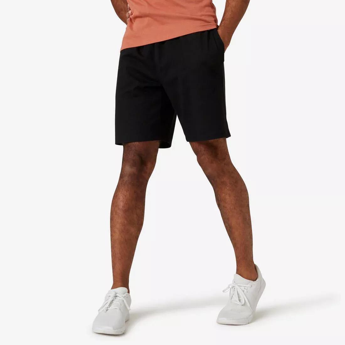 Men Fitness Shorts 500 Essentials, Black, , large image number 3
