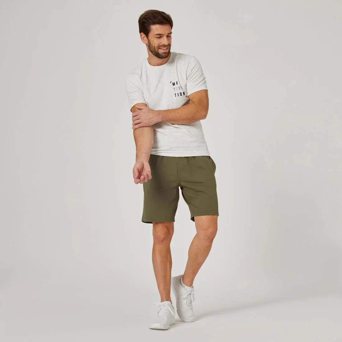 Men Fitness Shorts 500 Essentials, Black, , large image number 4
