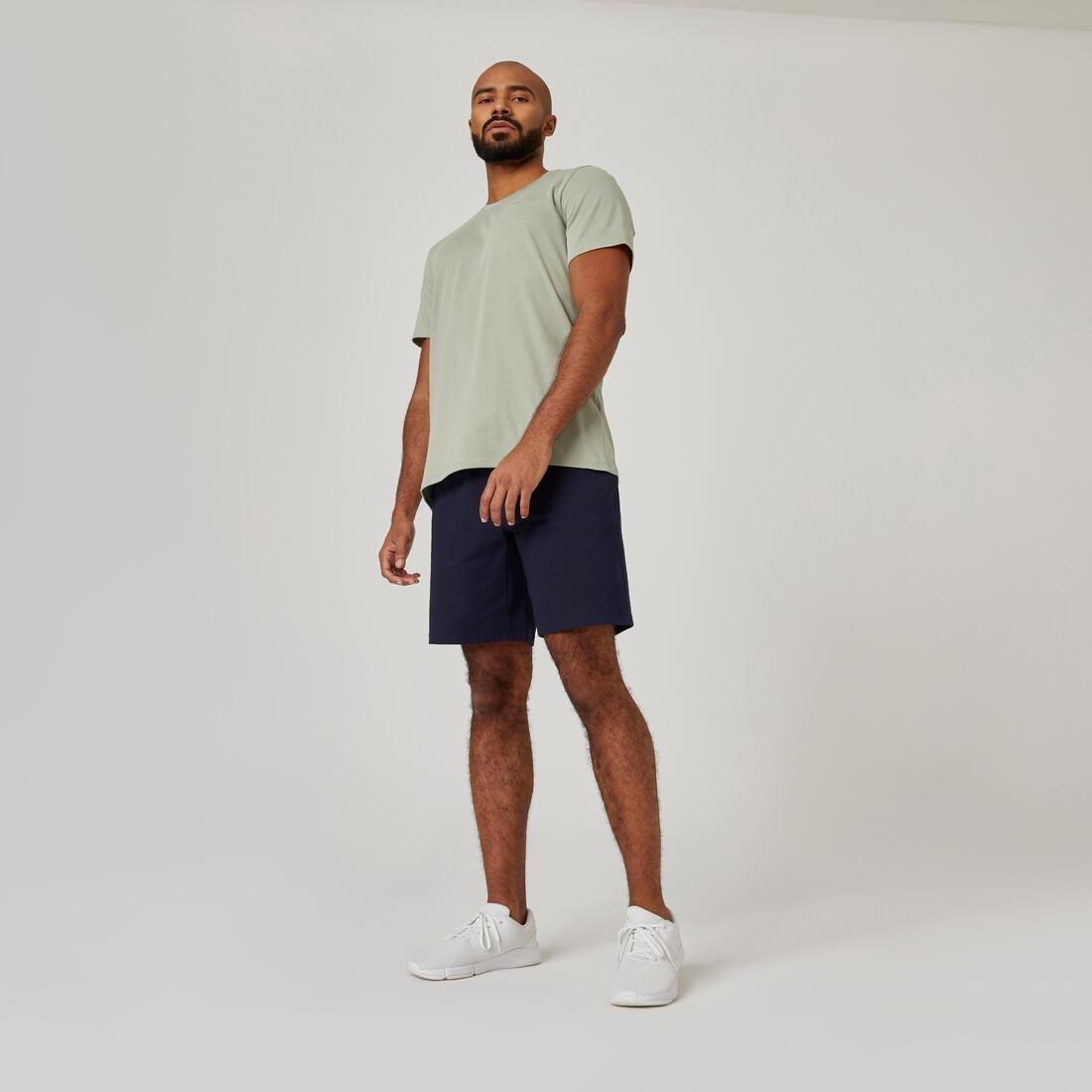 DOMYOS - Men Fitness Shorts 500 Essentials, Grey