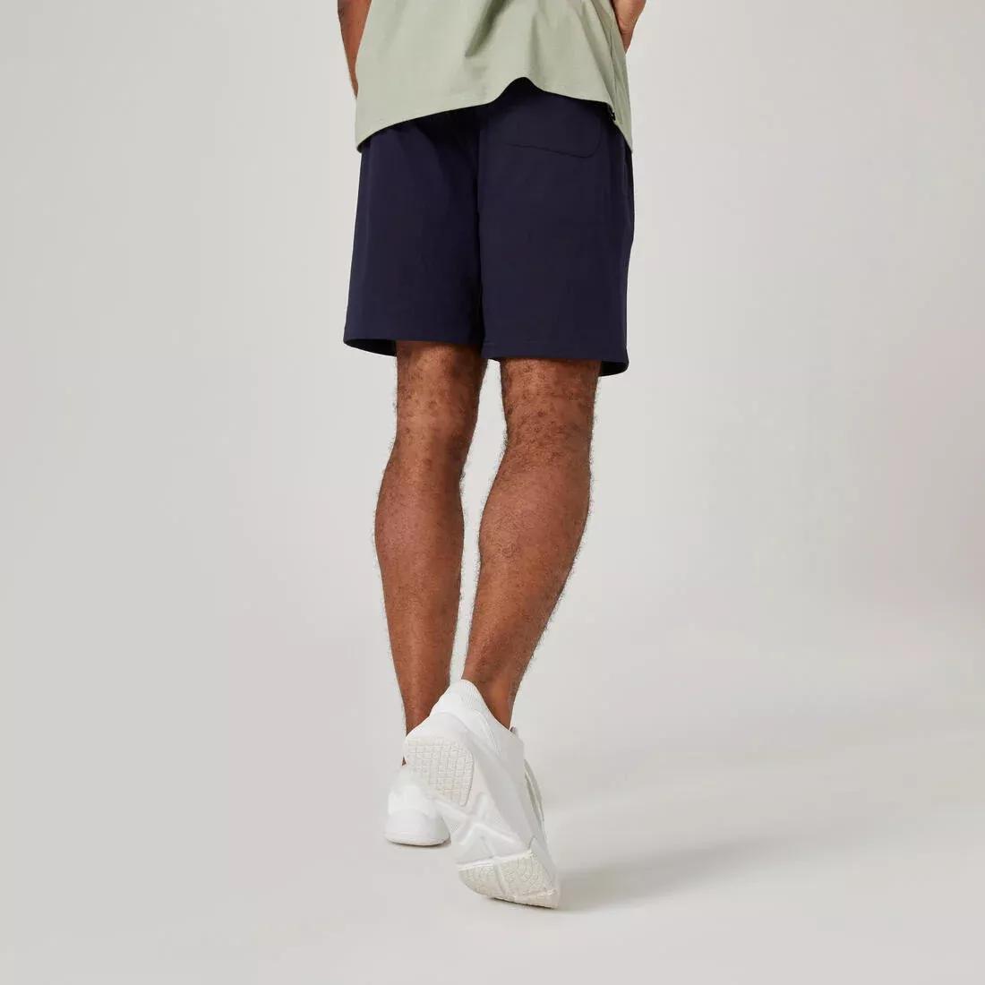 Men Fitness Shorts - 500 Essentials, Blue, , large image number 11