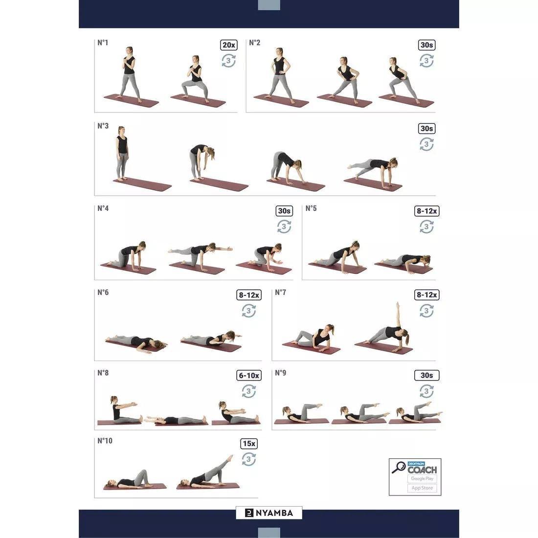 Pilates Floor Mat - Comfort M, Beige, No Color, large image number 13