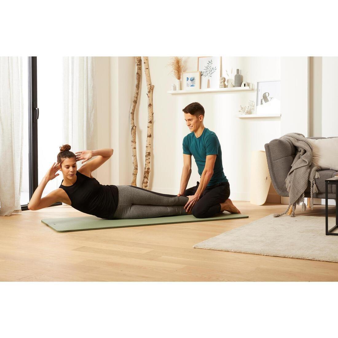 DOMYOS - Pilates Floor Mat Comfort M, Green