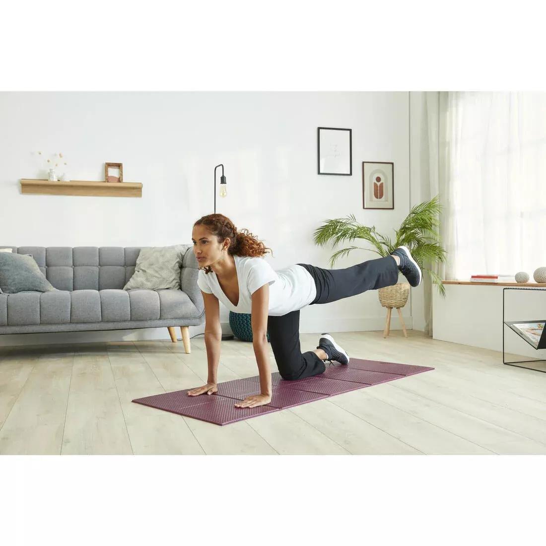 DOMYOS - Pilates Floor Mat - Tone Mat Fold, Purple