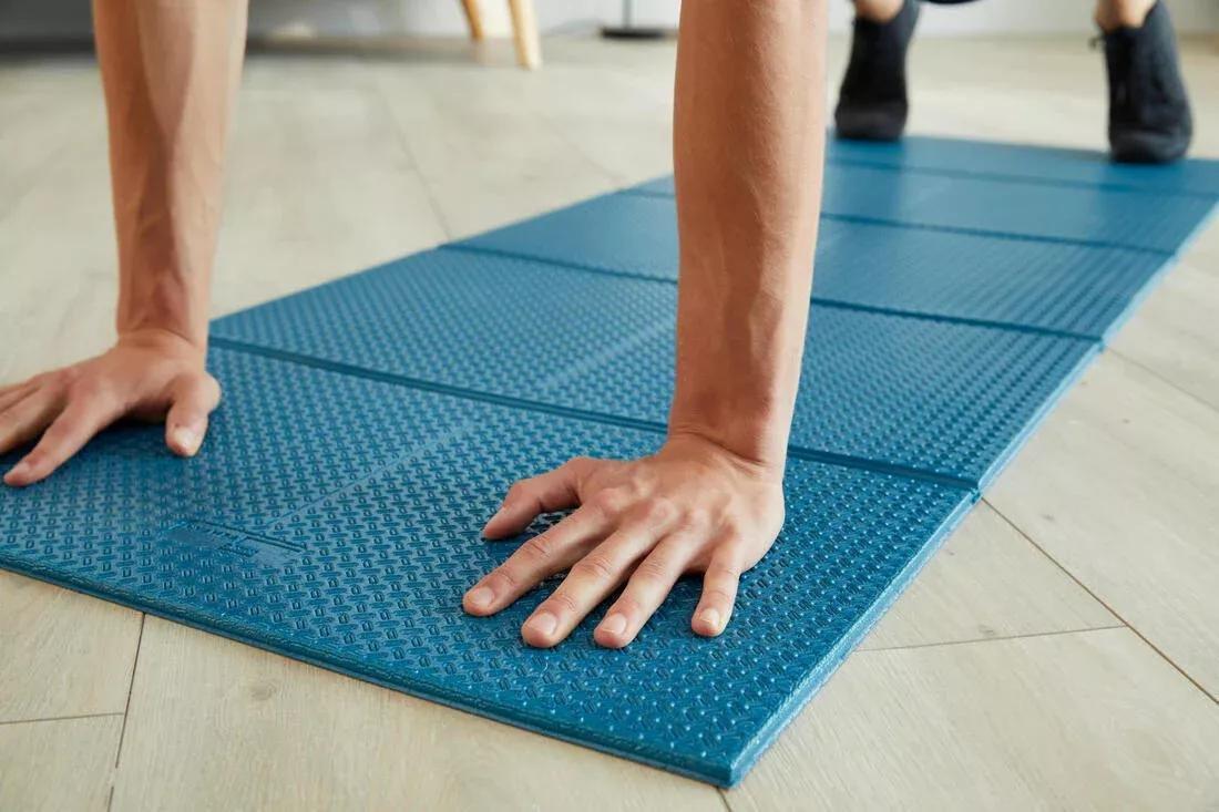 Pilates Floor Mat - Tone Mat Fold, Blue, No Color, large image number 3