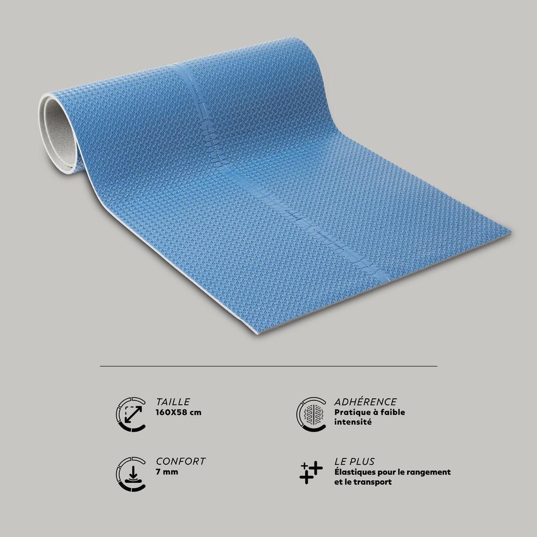 Fitness Mat Tone Mat, Blue, No Color, large image number 1