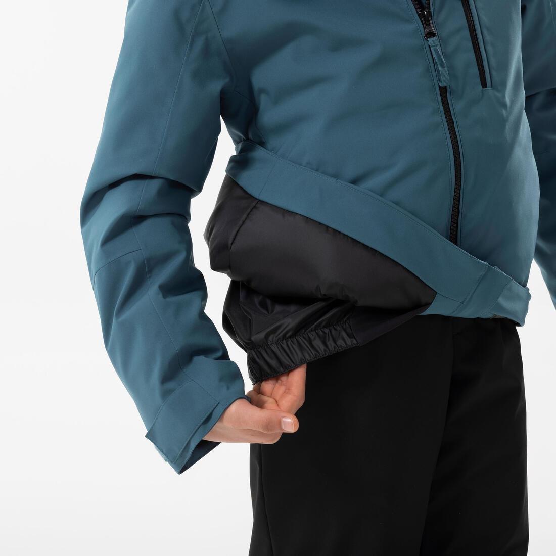 Kids Warm And Waterproof Ski Jacket 550, Blue, No Color, large image number 7