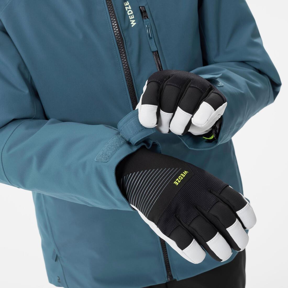 Kids Warm And Waterproof Ski Jacket 550, Blue, No Color, large image number 9