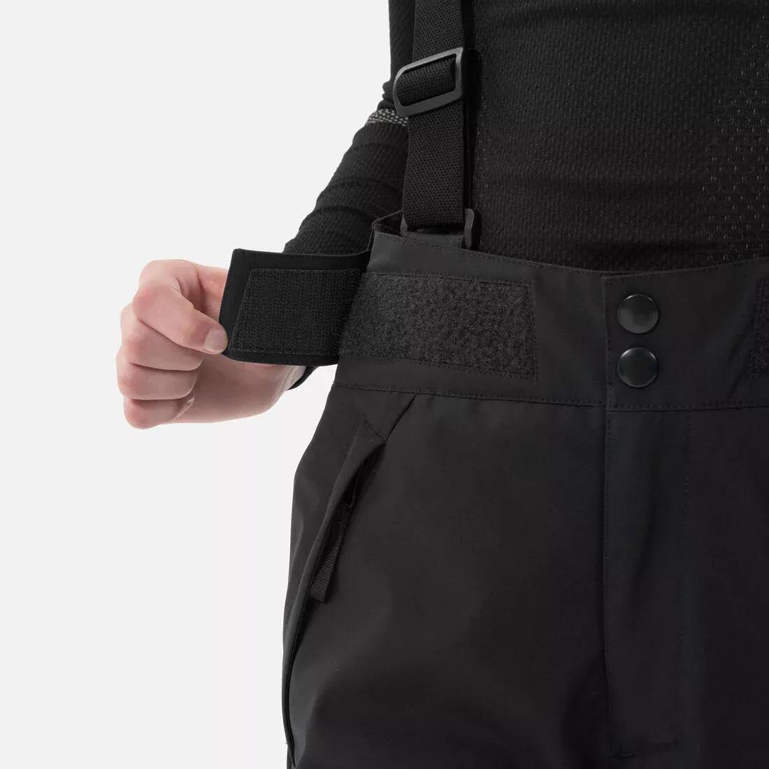 CHILDREN'S WARM AND WATERPROOF SKI TROUSERS  -500 PNF, black, , large image number 1
