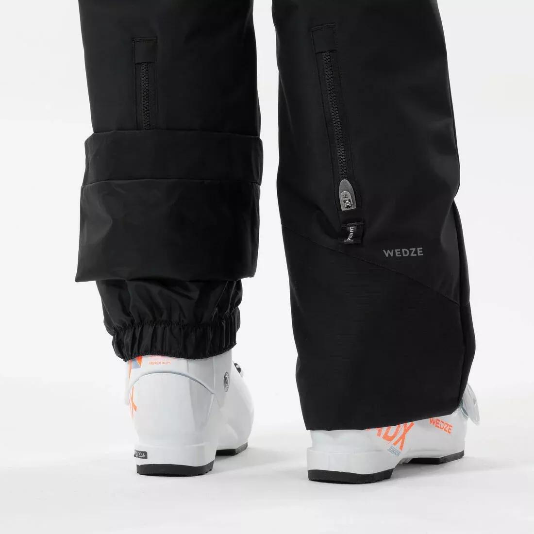Kids Unisex Waterproof Ski Trousers - Warm 500 PNF - 6-14 years, Black, No Color, large image number 3