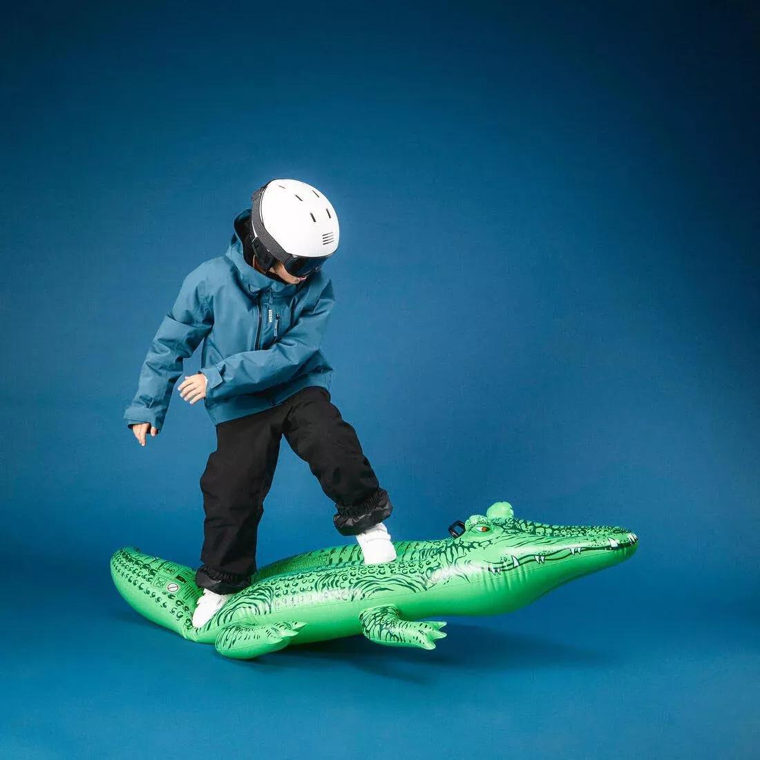 Kids Unisex Waterproof Ski Trousers - Warm 500 PNF - 6-14 years, Black, No Color, large image number 13