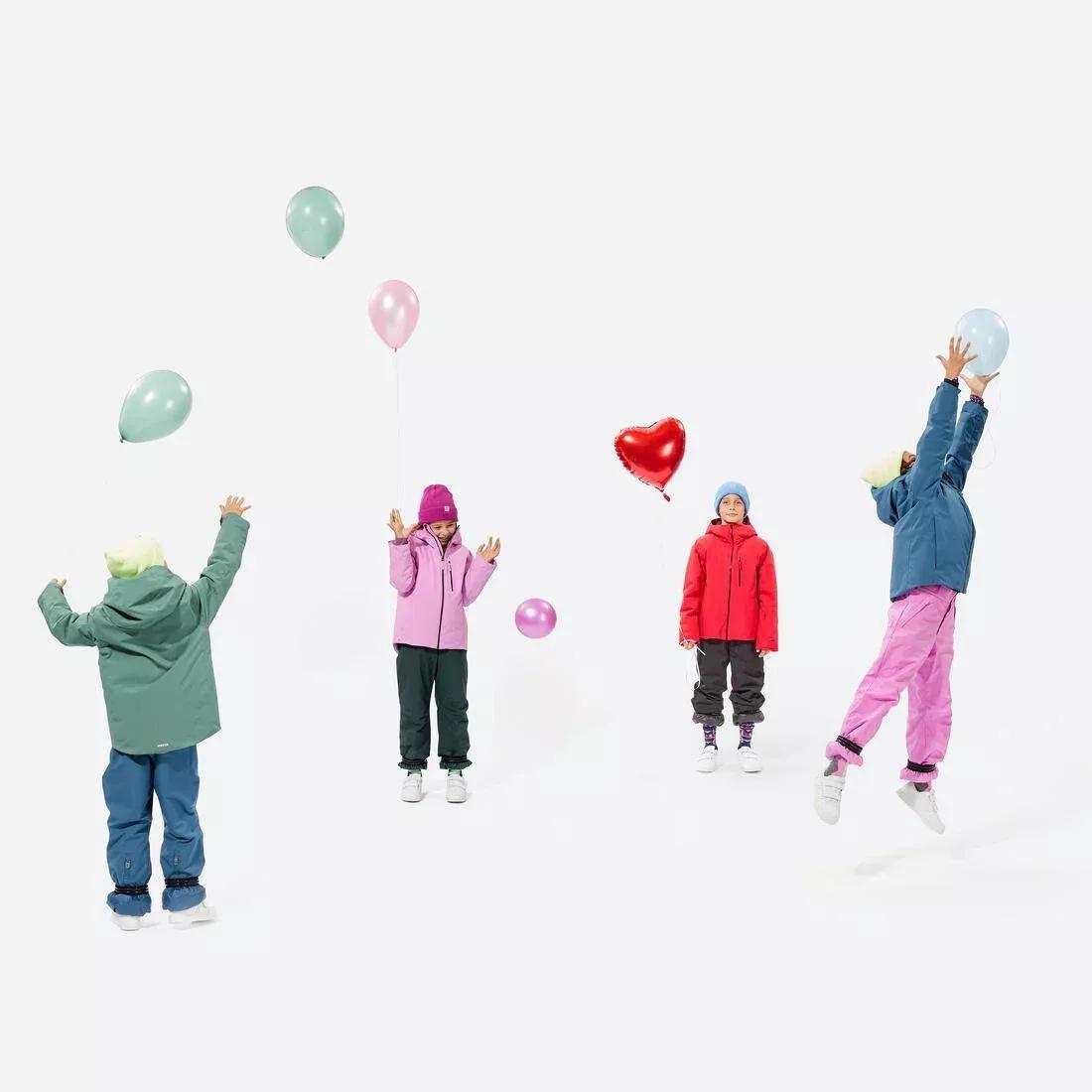 Kids Unisex Waterproof Ski Trousers - Warm 500 PNF - 6-14 years, Black, No Color, large image number 14