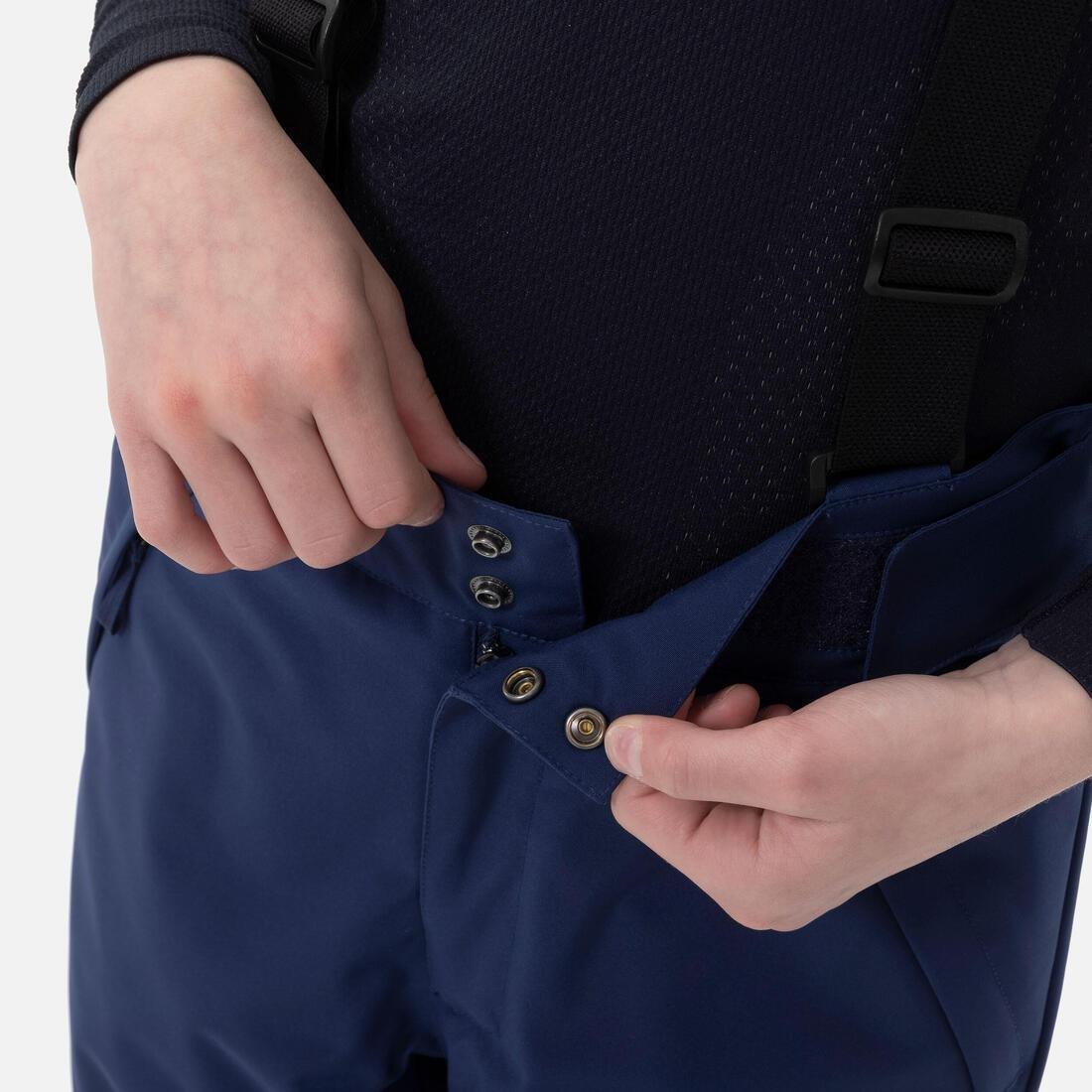 Kids Warm And Waterproof Ski Trousers - 500 Pnf, Blue, , large image number 4