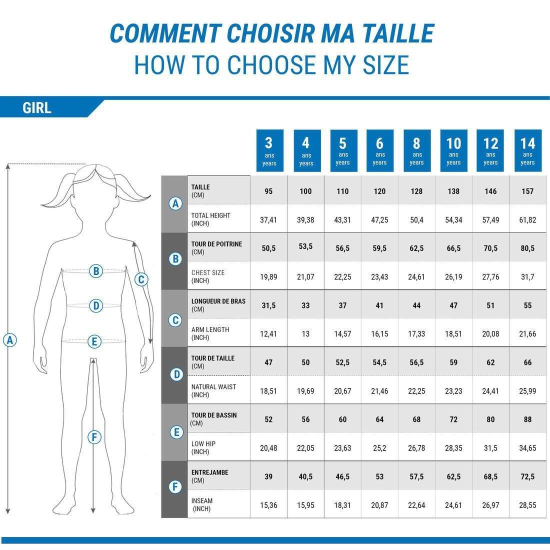 Kids Warm And Waterproof Ski Trousers - 500 Pnf, Blue, , large image number 5