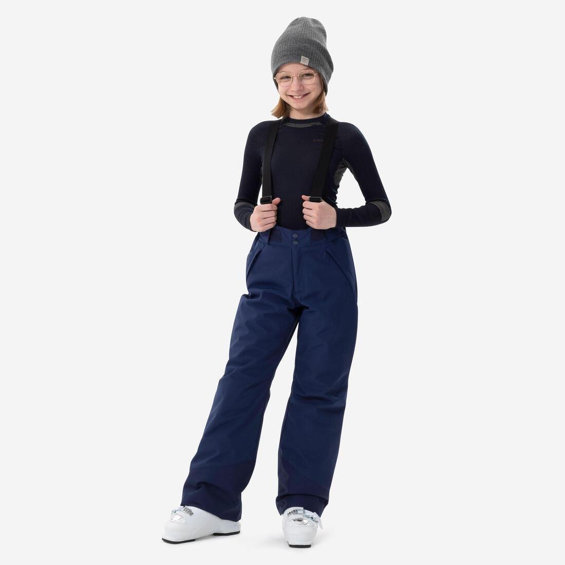 Kids Warm And Waterproof Ski Trousers - 500 Pnf, Blue, , large image number 10