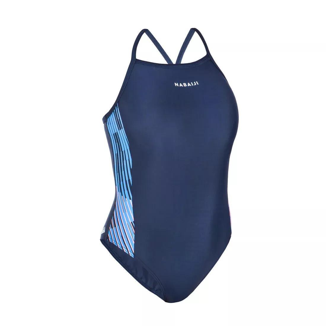 Women's One-Piece Swimsuit - Kamyli, Navy, , large image number 4