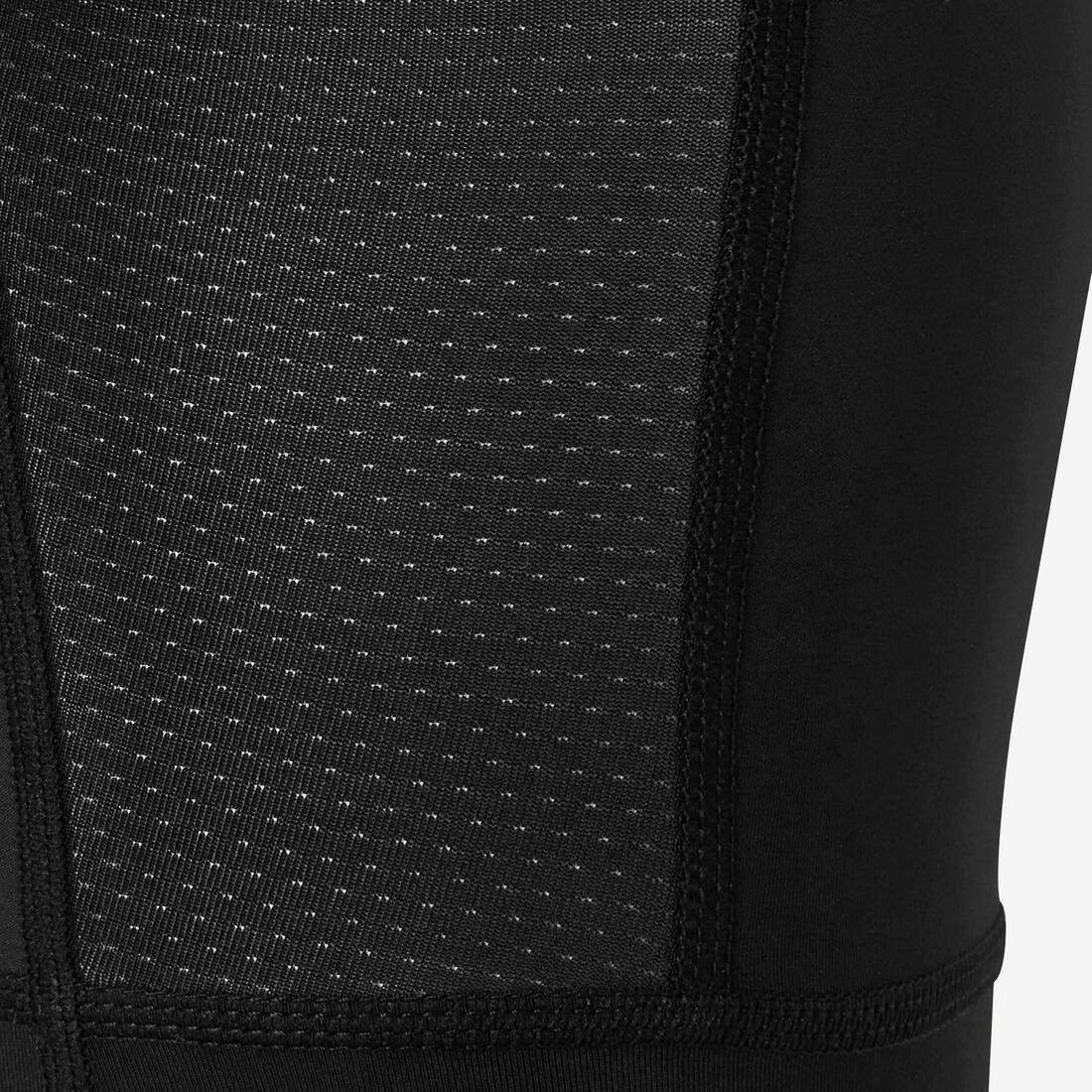 BLACK MEN'S SEMI-LONG BREATHABLE RUNNING BOXERS, , large image number 5