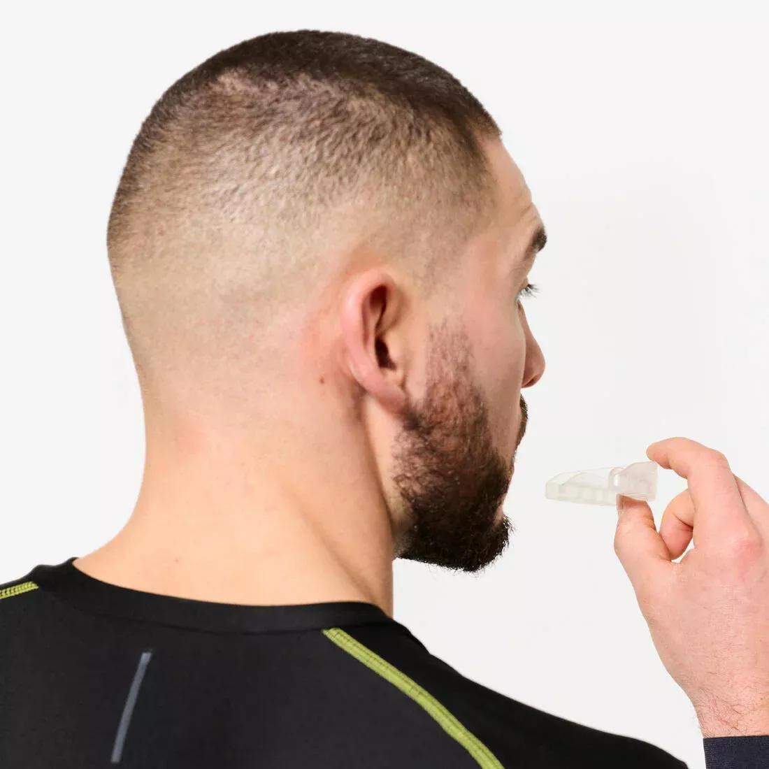 Adults Single-Material Boxing And Martial Arts Mouthguard, Clear, No Color, large image number 6