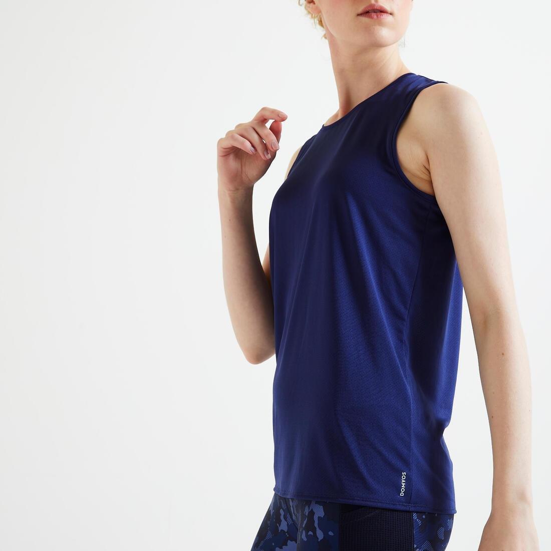 Straight-Cut Fitness Tank Top, Black, No Color, large image number 6