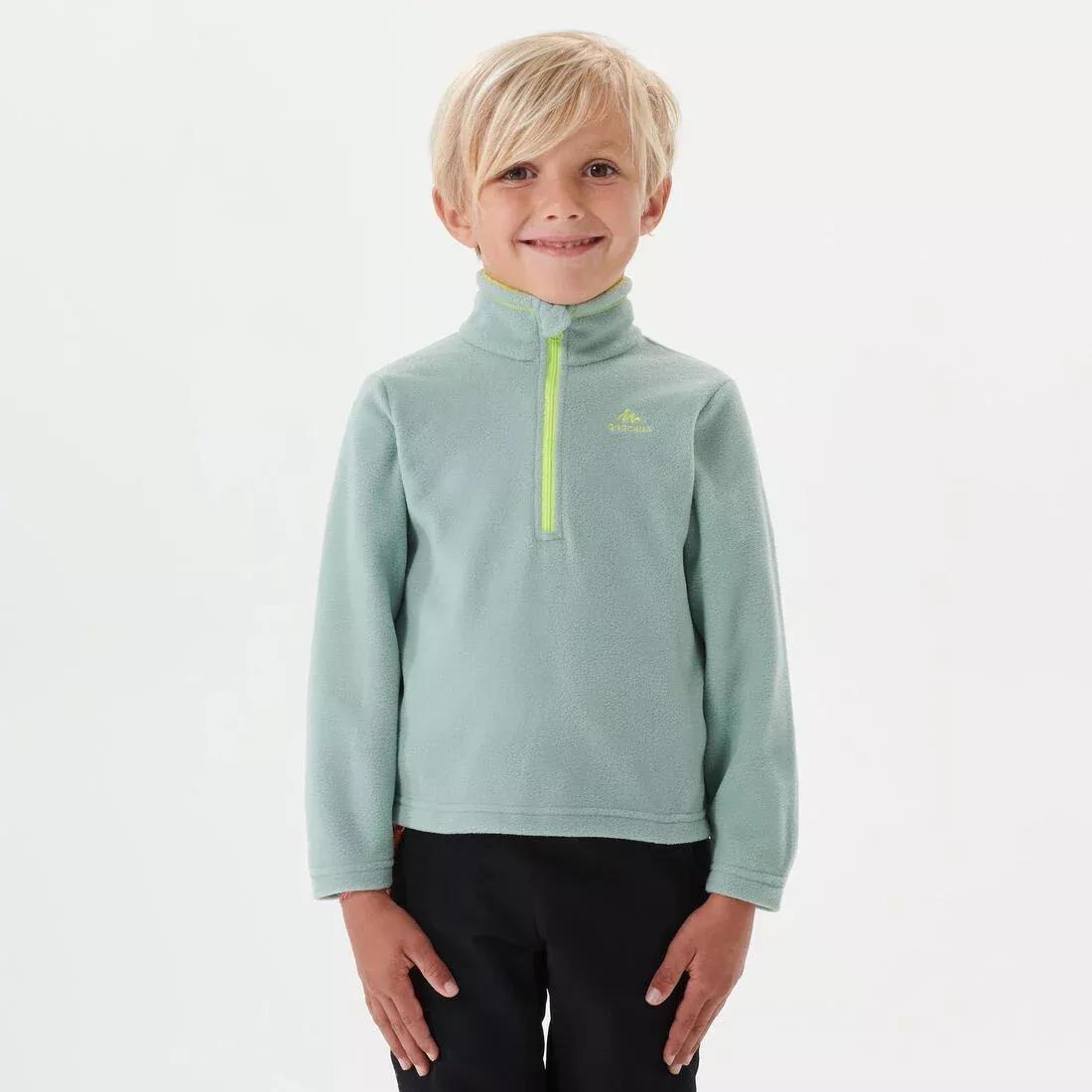 Hiking Fleece - MH100 - Children 2-6 Years, Red, No Color, large image number 1