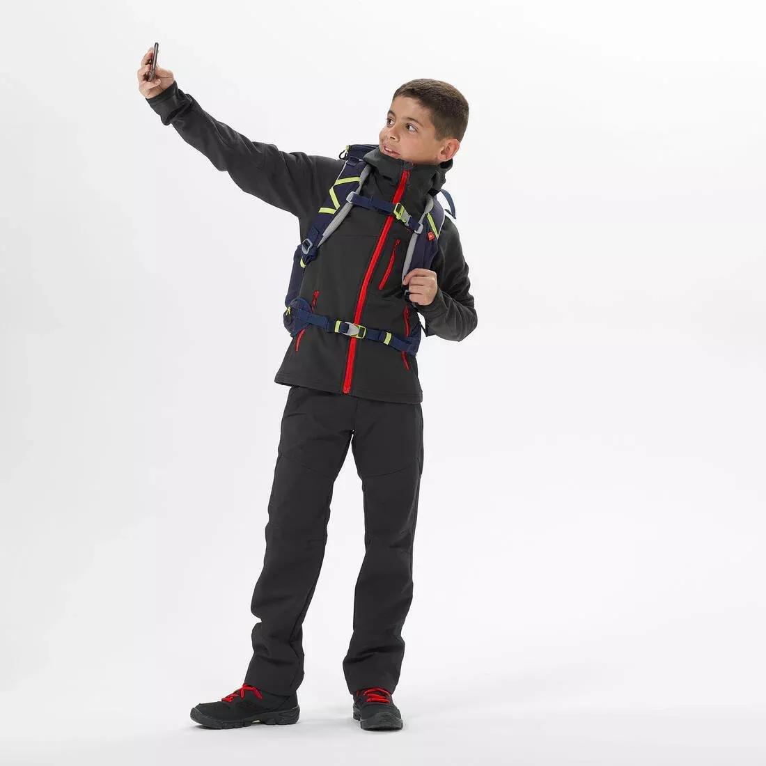 Kids' Softshell Jacket MH900, Carbon Grey, , large image number 3