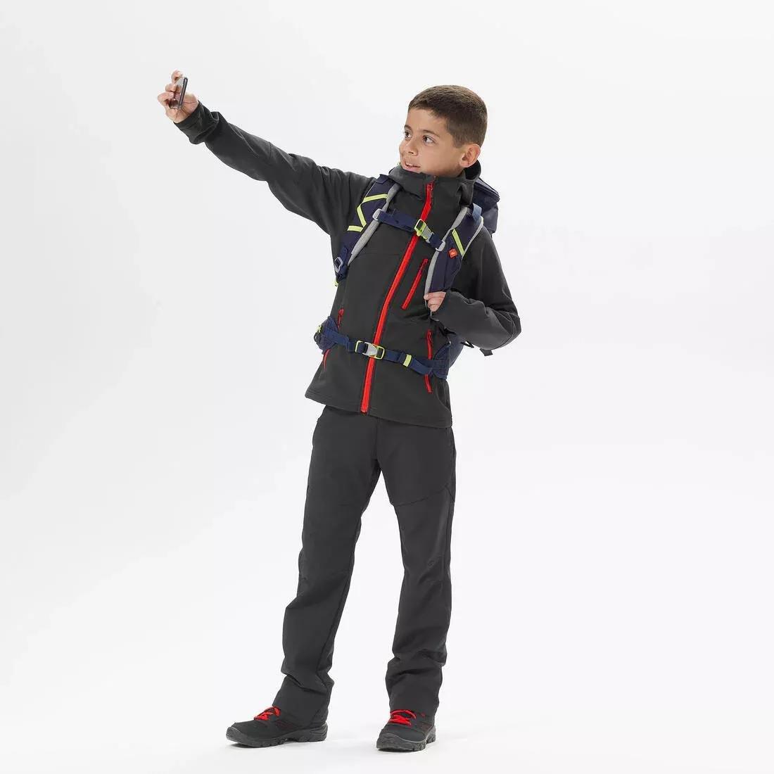 Kids' Softshell Jacket MH900, Carbon Grey, , large image number 12
