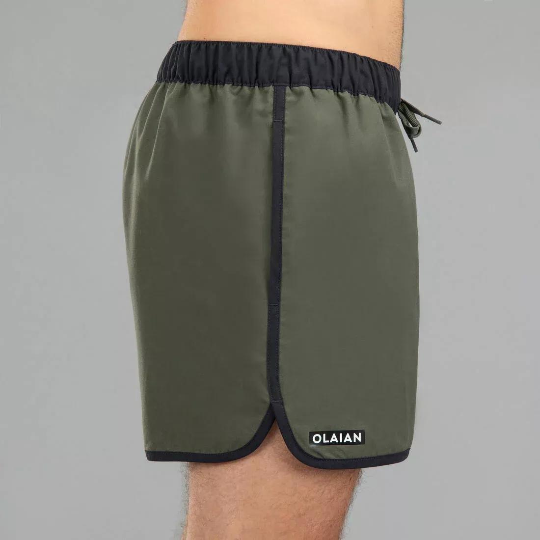 OLAIAN - Surfing Short Boardshorts 100 - Sunstripe, Green