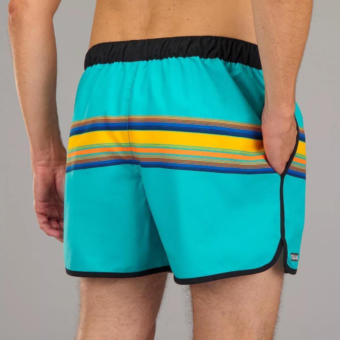 Surfing Short Boardshorts 100 - Sunstripe, Green, , large image number 11
