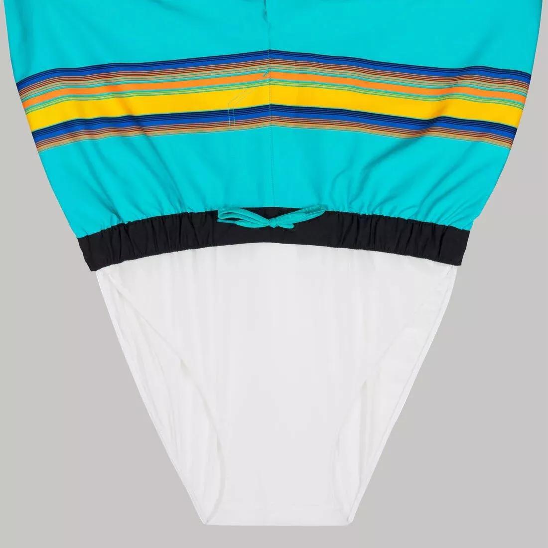 Surfing Short Boardshorts 100 - Sunstripe, Green, , large image number 13