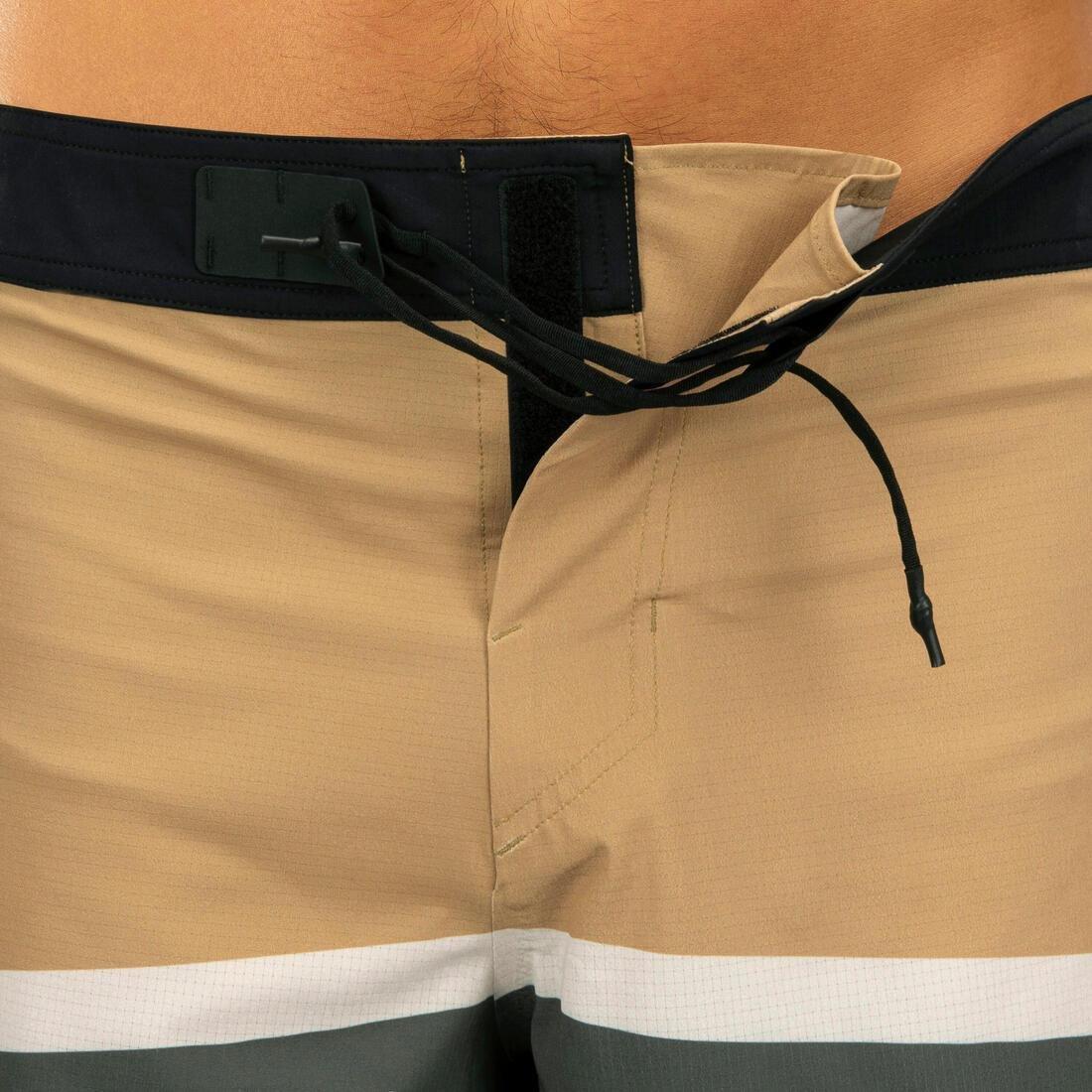 KHAKI Surfing Standard Boardshorts Flat Belt 900 - JEYKILL, No Color, large image number 4