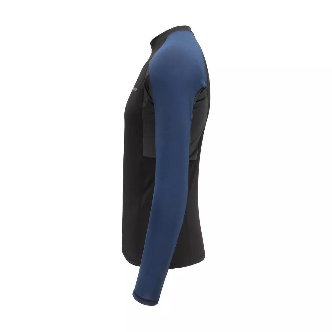 Men Surfing Anti-Uv Long-Sleeved T-Shirt Top 500, Black, No Color, medium