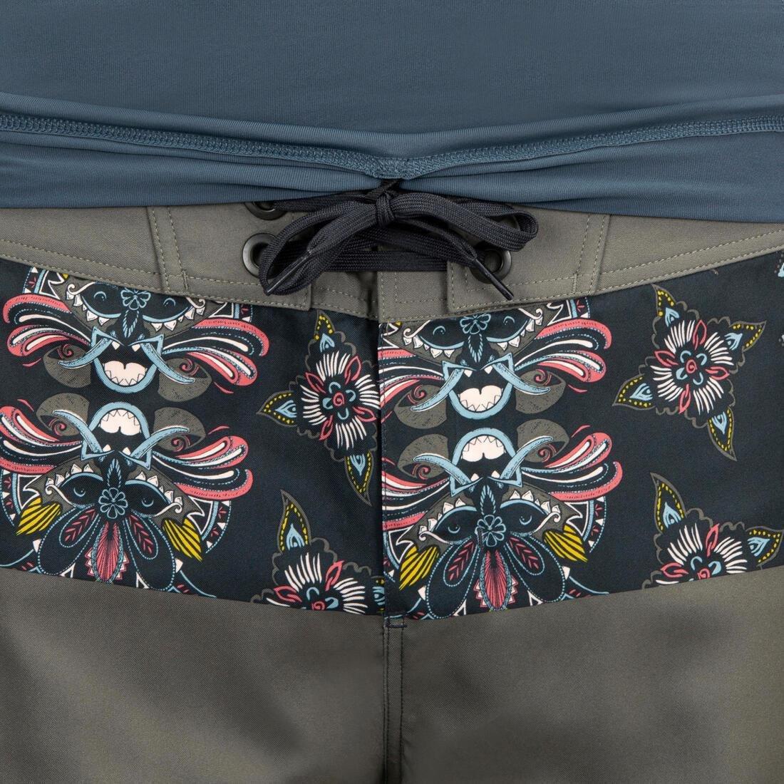 Men Surfing Anti-Uv Long-Sleeved T-Shirt Top 500, Black, No Color, medium