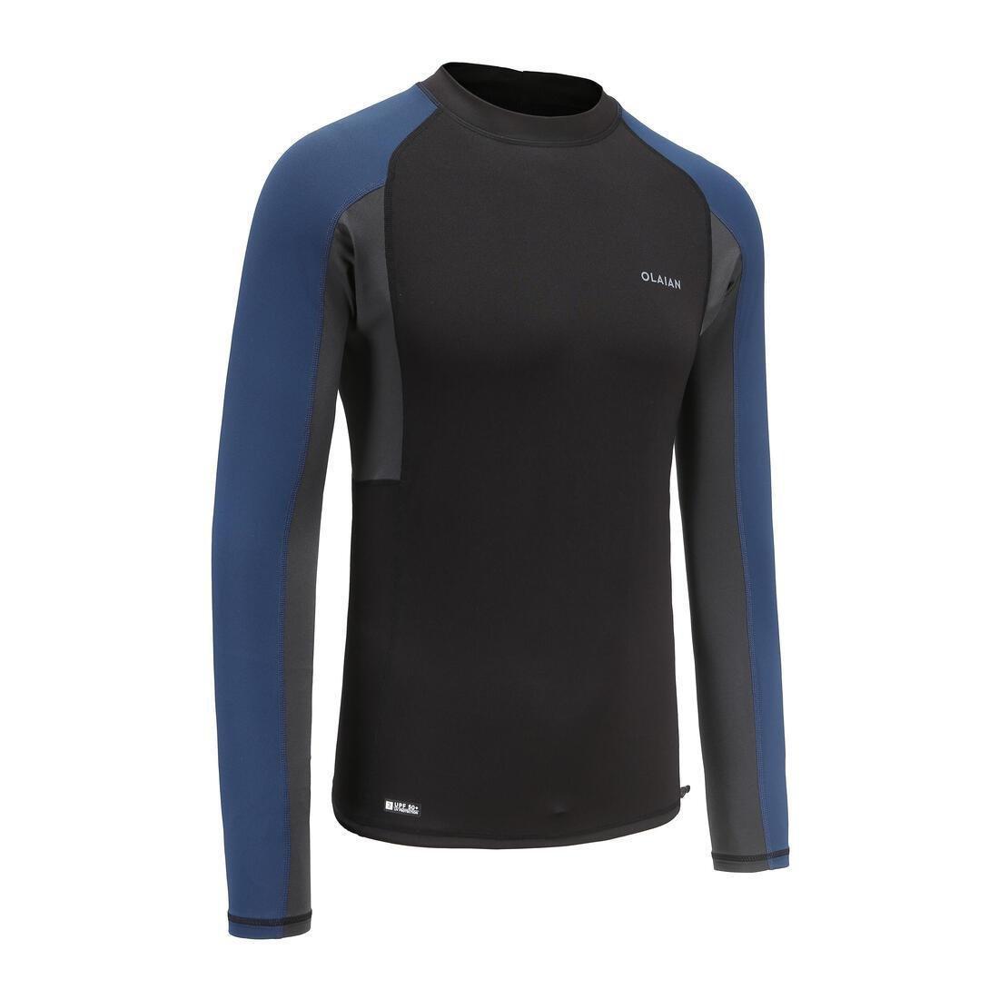 Men Surfing Anti-Uv Long-Sleeved T-Shirt Top 500, Black, , large image number 6