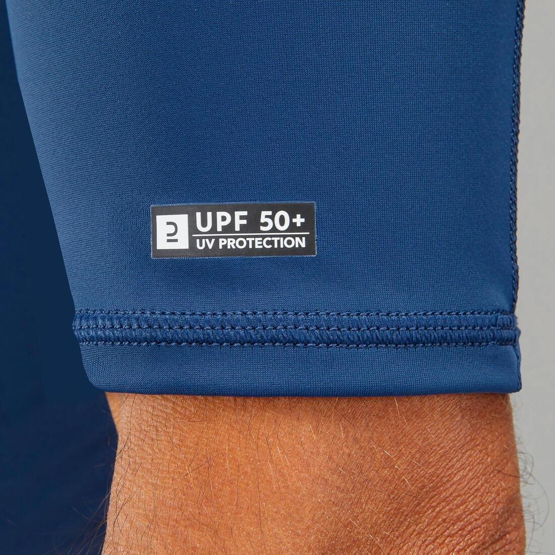TURQUIN BLUE Men's surfing short-sleeved neoprene thermal anti-UV T-shirt top., , large image number 3