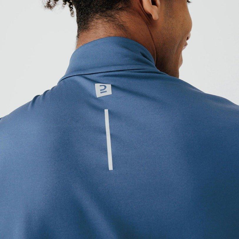 KalenjiMen's  Warm Long-Sleeved Running T-Shirt, Whale Grey, No Color, medium