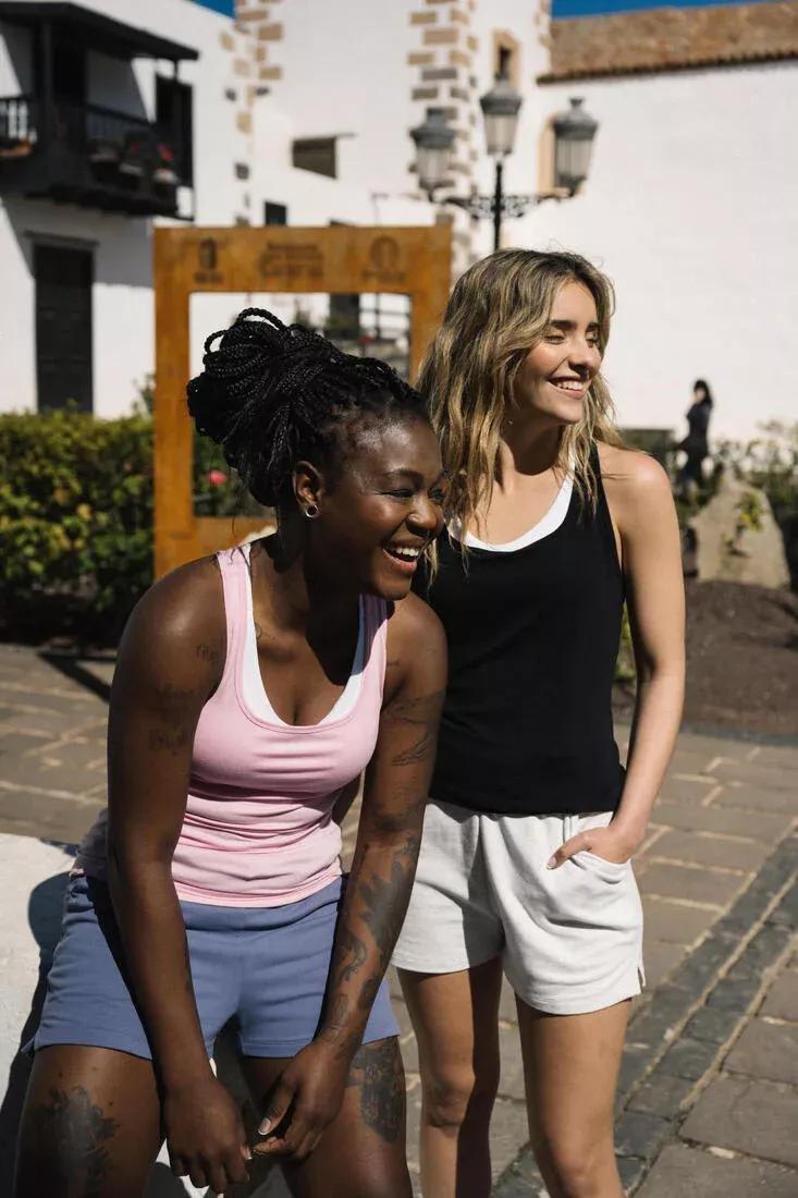 Women Slim-Fit Fitness Crew-Neck Tank Top - 500, Black, No Color, large image number 6