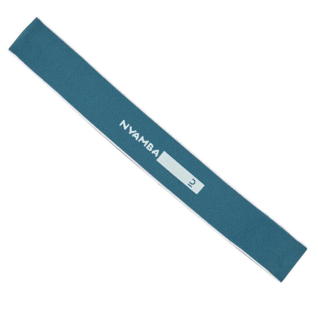 Fitness Short Fabric Resistance Band, Navy, No Color, large image number 1