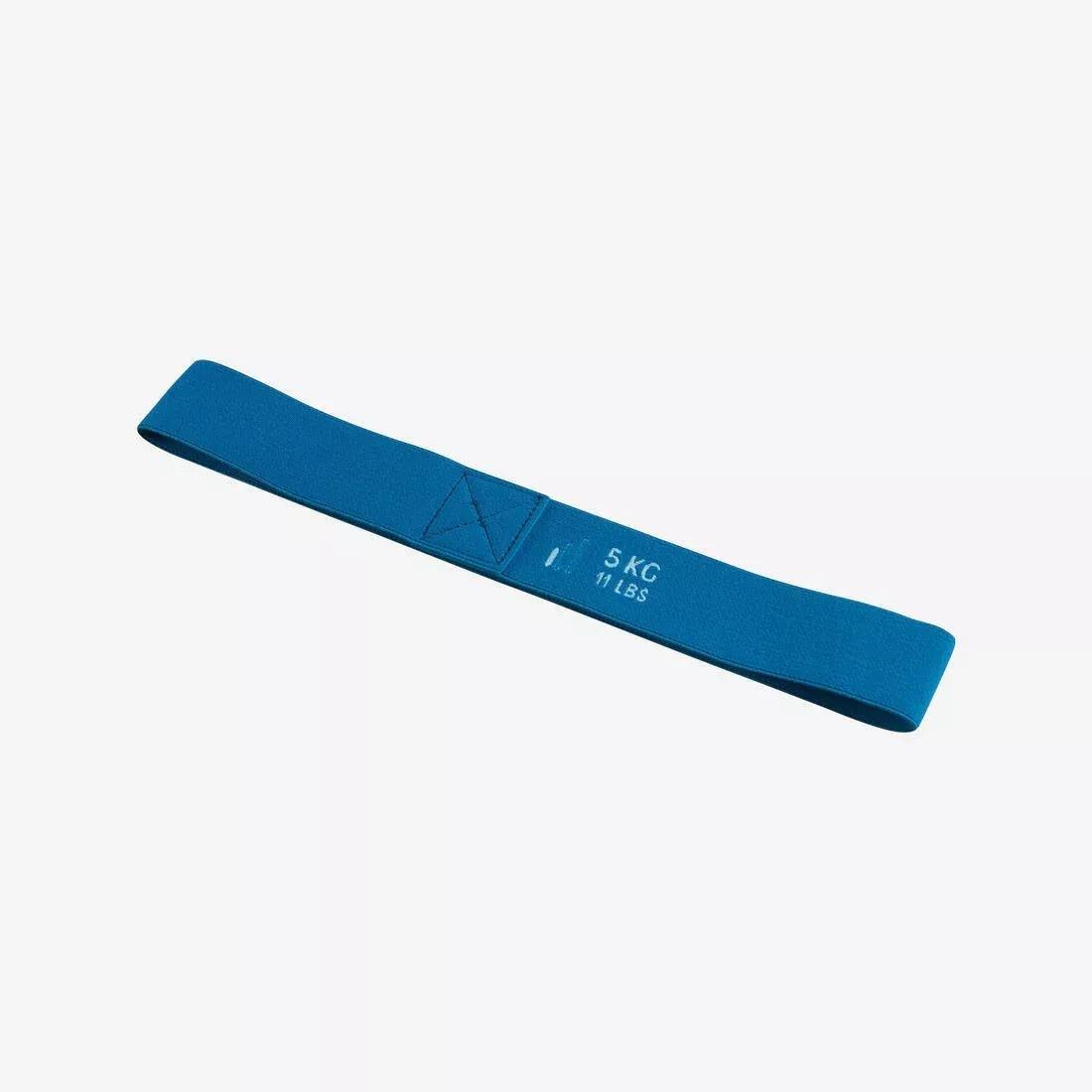 Fitness Short Fabric Resistance Band, Navy, No Color, large image number 12