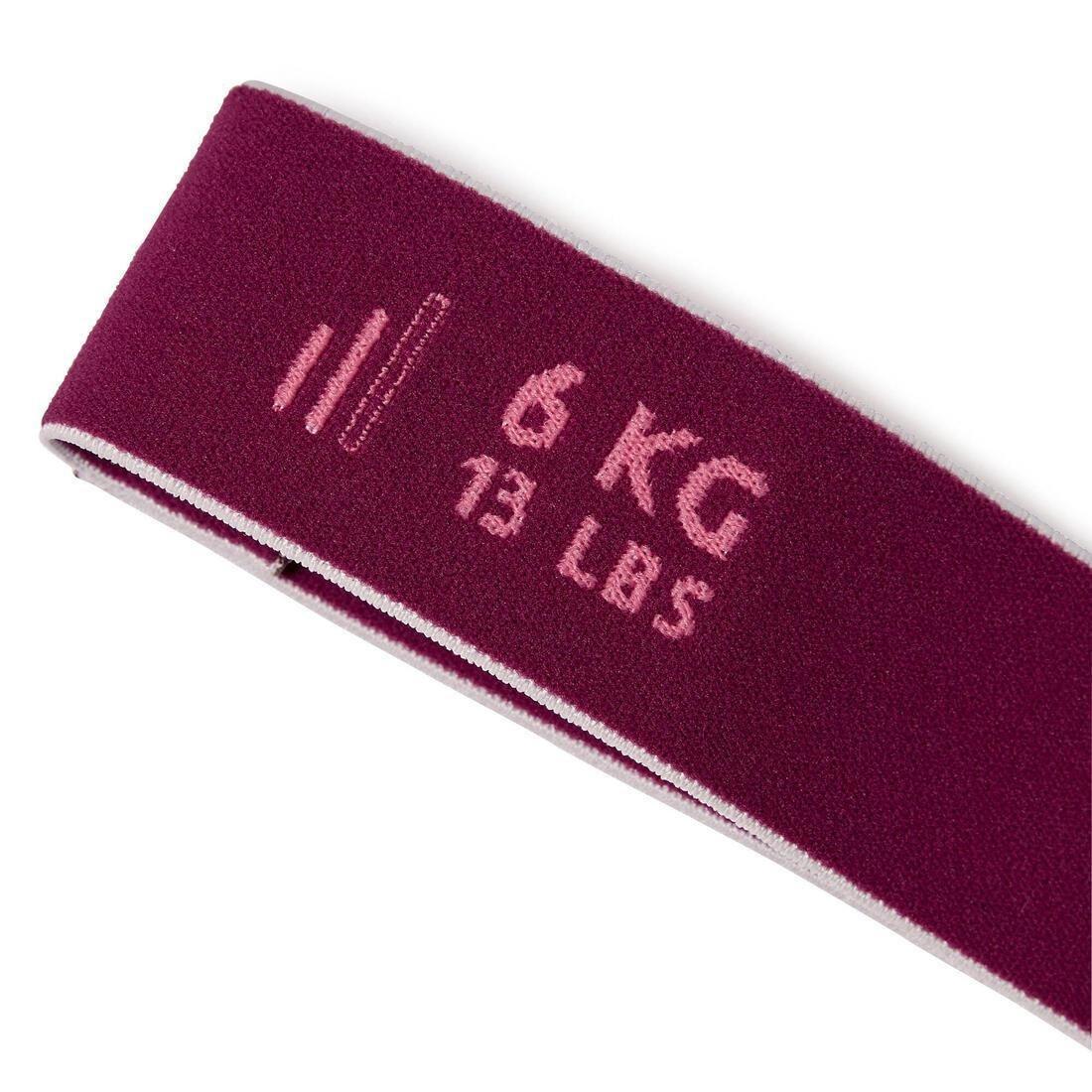 Fitness Resistance Textile Band, Purple, No Color, large image number 3
