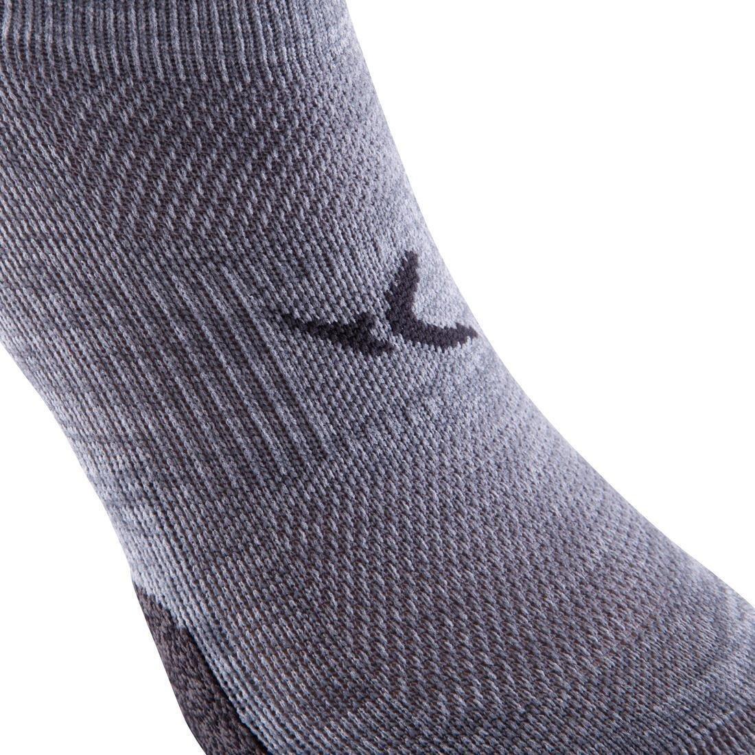 Unisex Invisible Fitness Cardio Training Socks - Twin-Pack, Grey, , large image number 9
