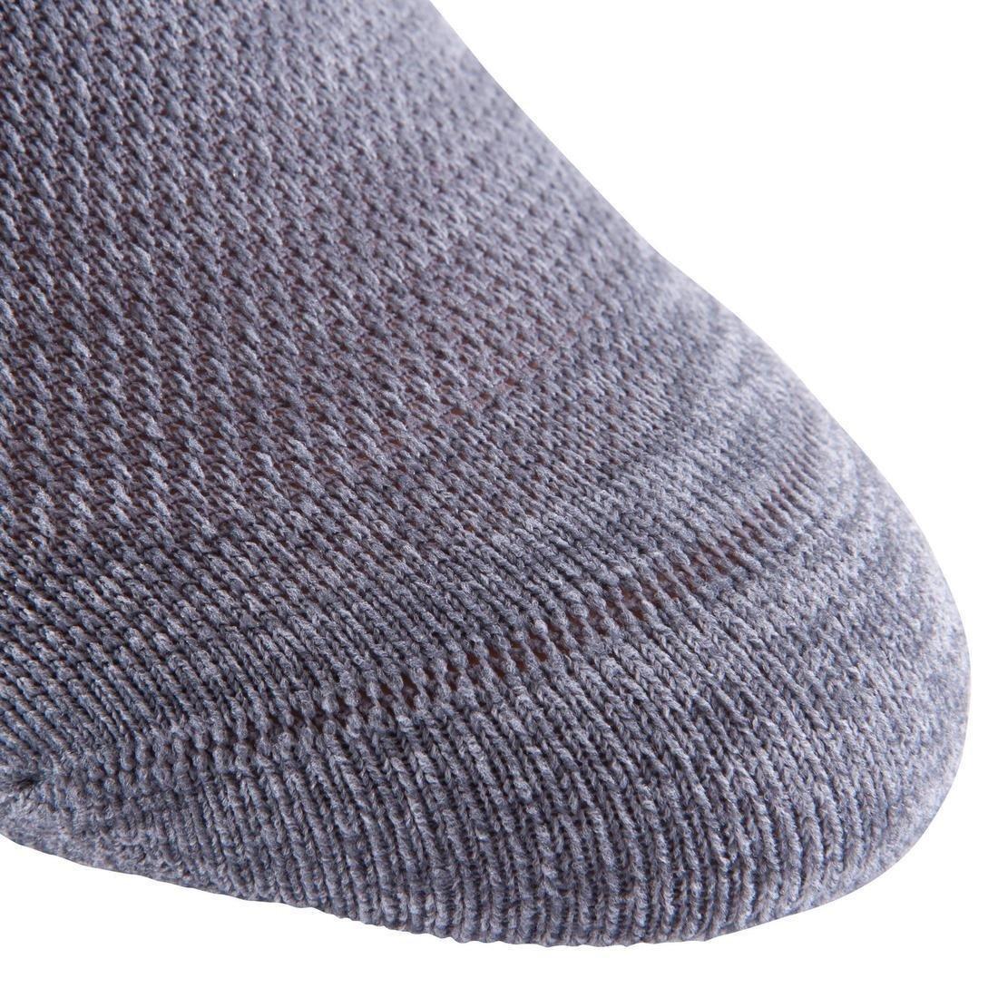 Unisex Invisible Fitness Cardio Training Socks - Twin-Pack, Grey, , large image number 10