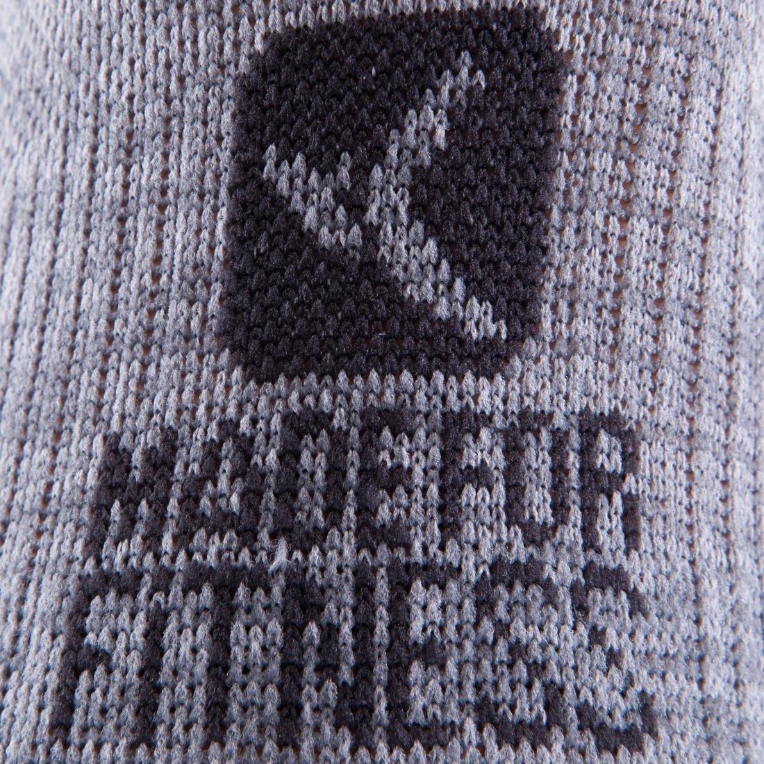 Unisex Invisible Fitness Cardio Training Socks - Twin-Pack, Grey, , large image number 12