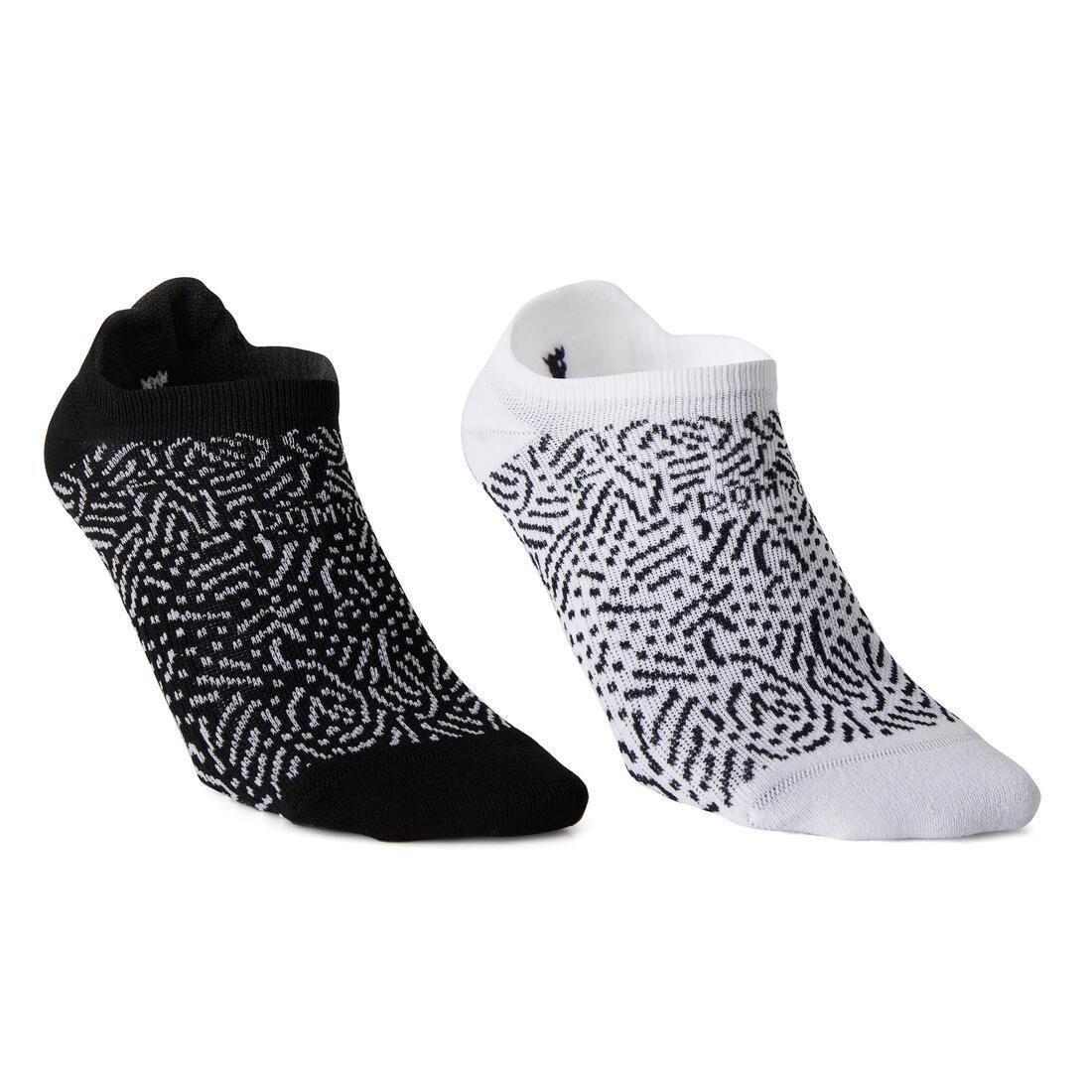Invisible Fitness Cardio Training Socks Pack Of 2, Black, , large image number 0