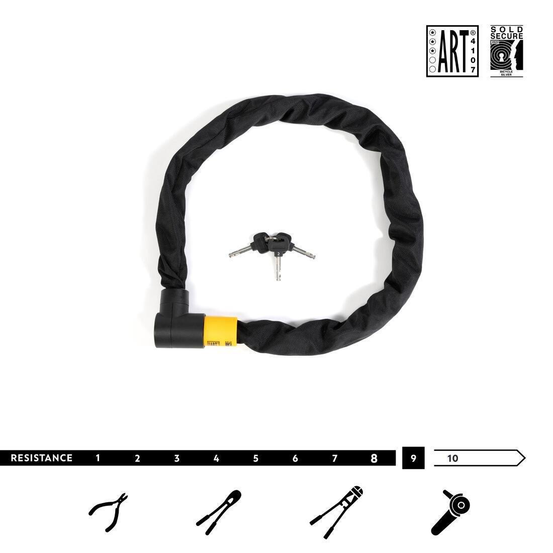 Art3 Chain Lock 920 L, Black, No Color, medium