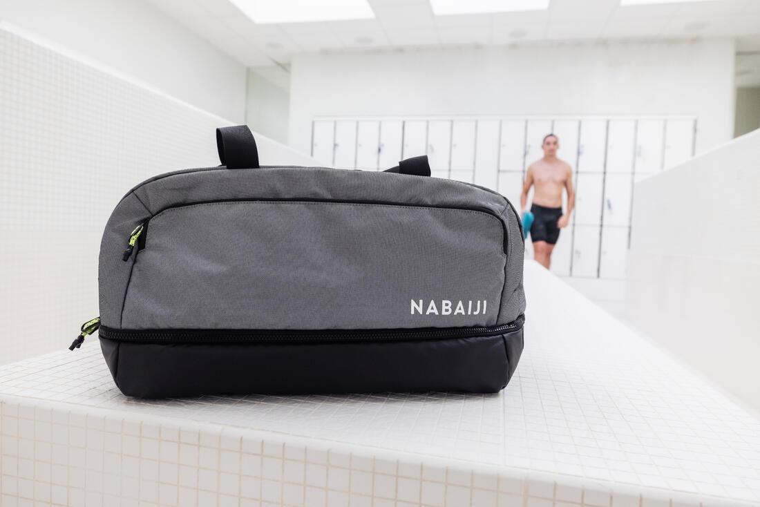 Swimming Bag 500 40L Grey, Black, No Color, large image number 7